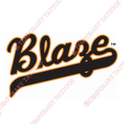 Bakersfield Blaze Customize Temporary Tattoos Stickers NO.7652